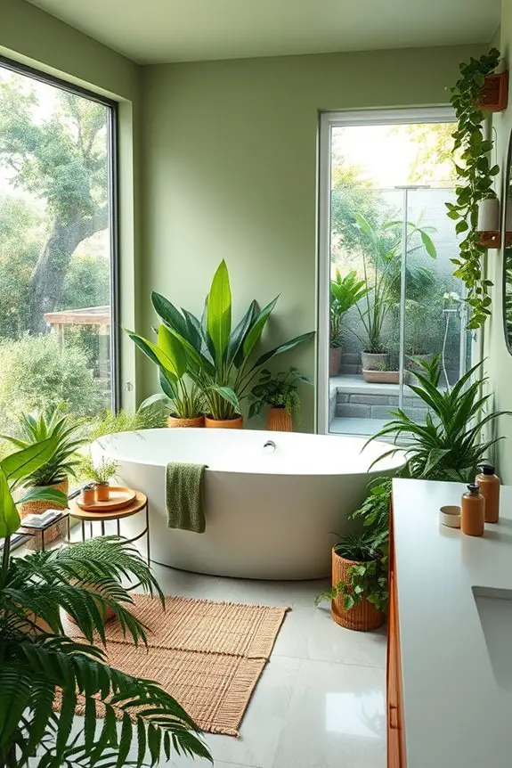 nature inspired bathroom decor