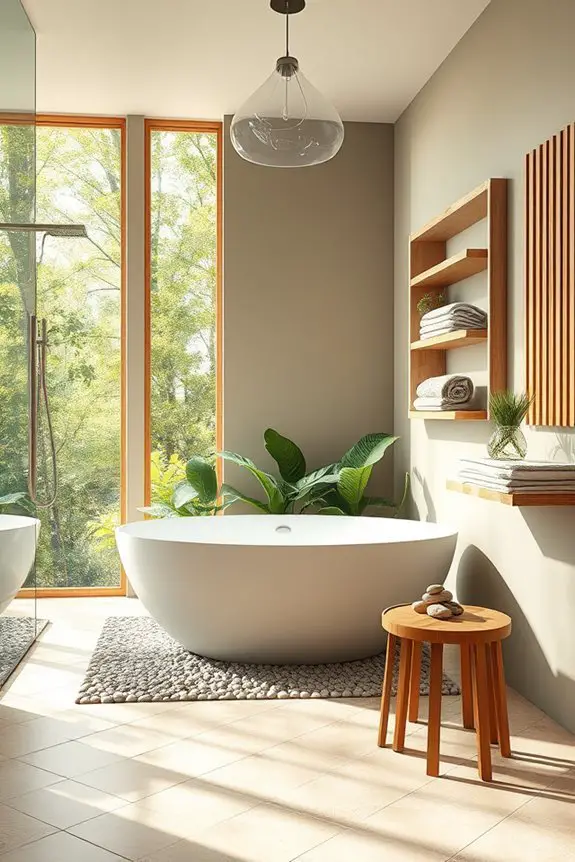 nature inspired bathroom retreat