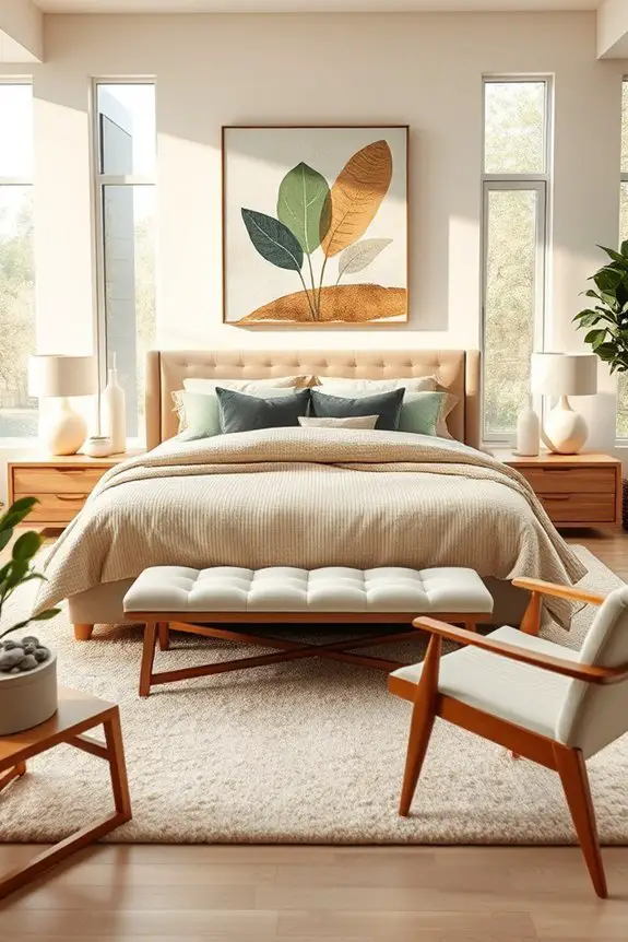 nature inspired bedroom elements