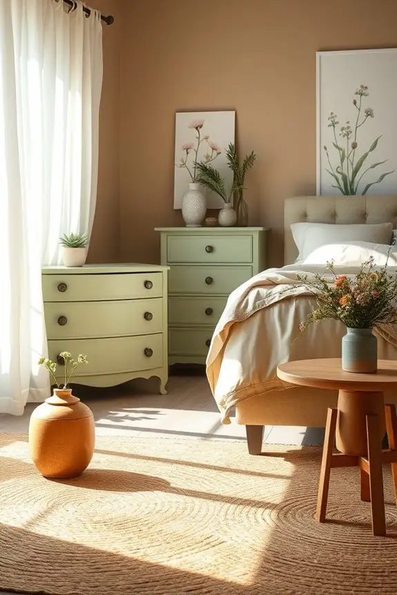 nature inspired bedroom makeover