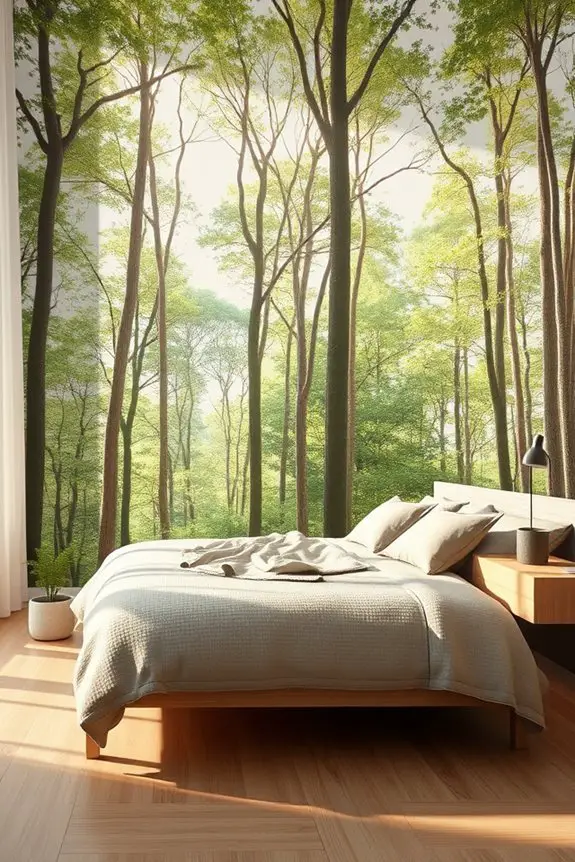 nature inspired bedroom retreat