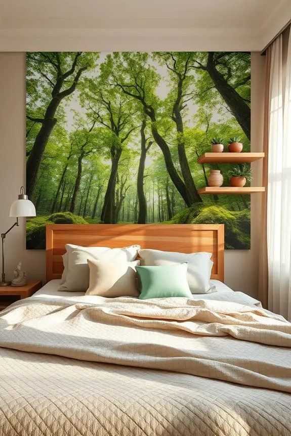 nature inspired bedroom retreat