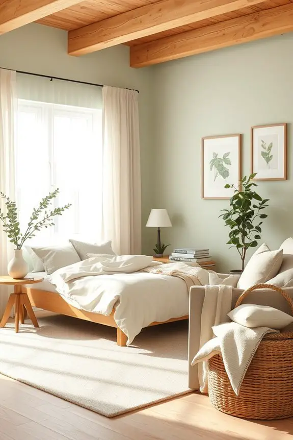nature inspired bedroom tranquility