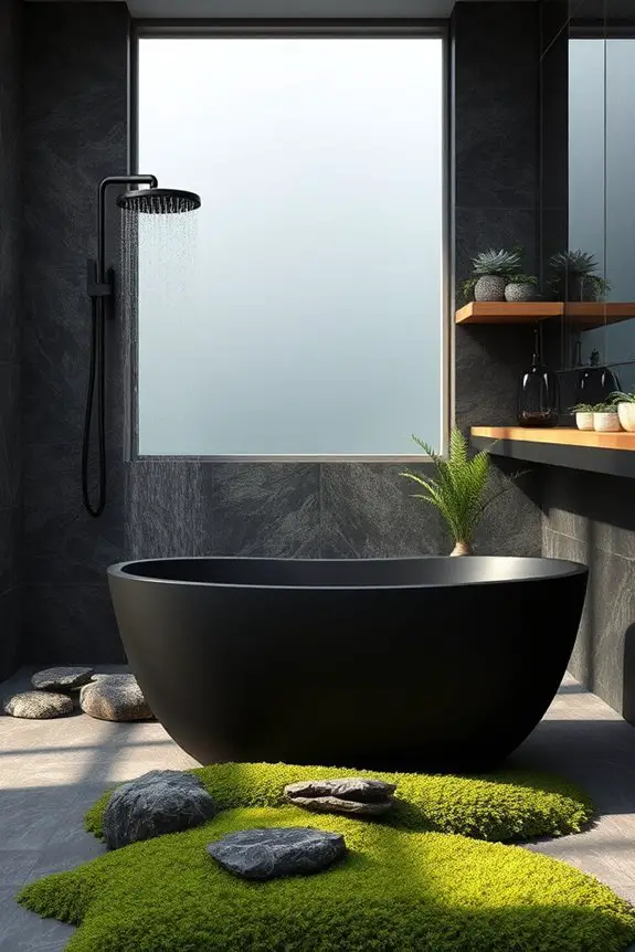 nature inspired black accents