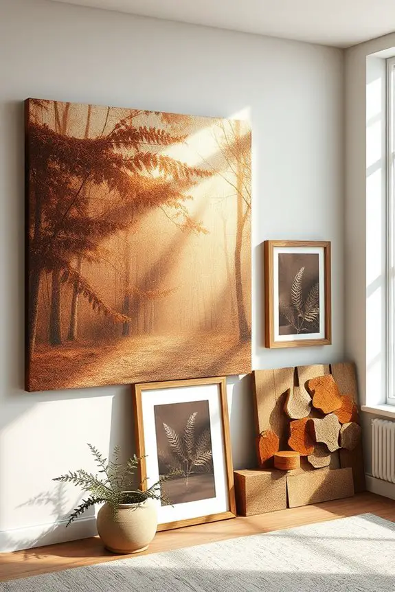 nature inspired brown decor