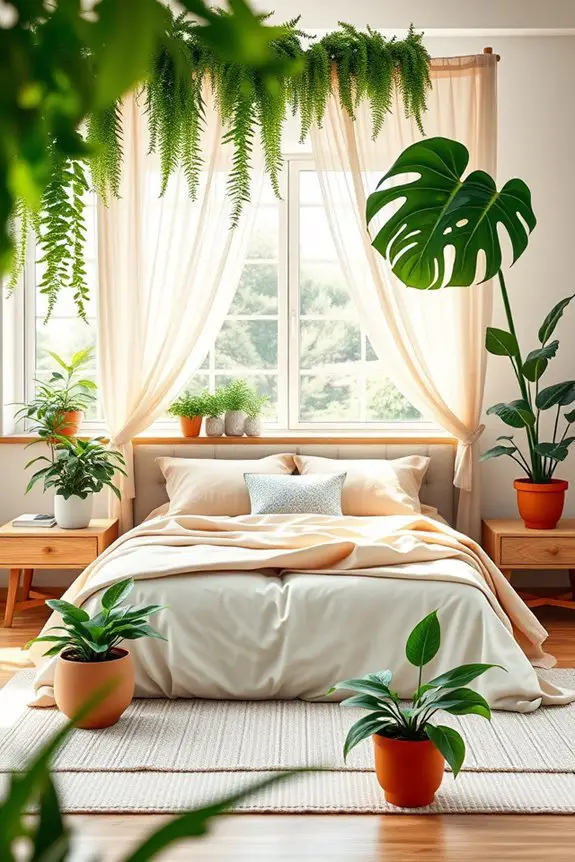nature inspired canopy bed decor