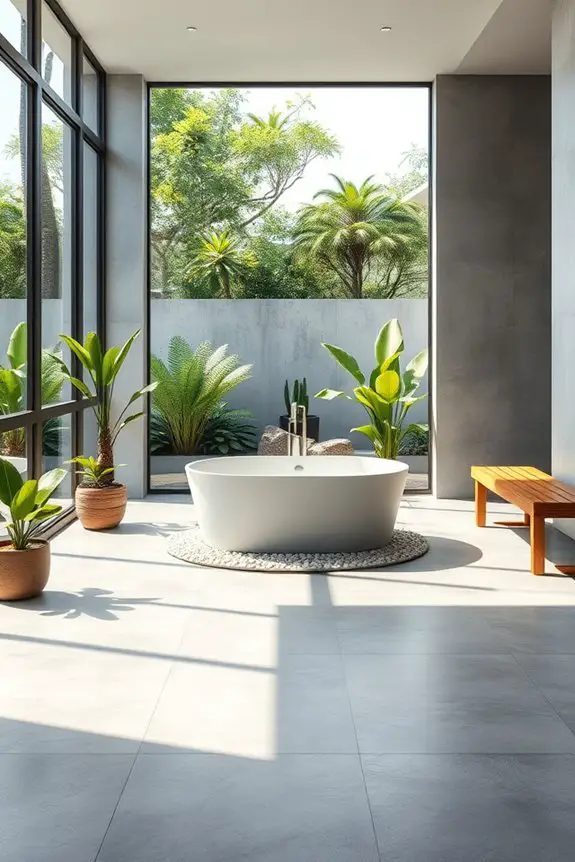 nature inspired concrete flooring