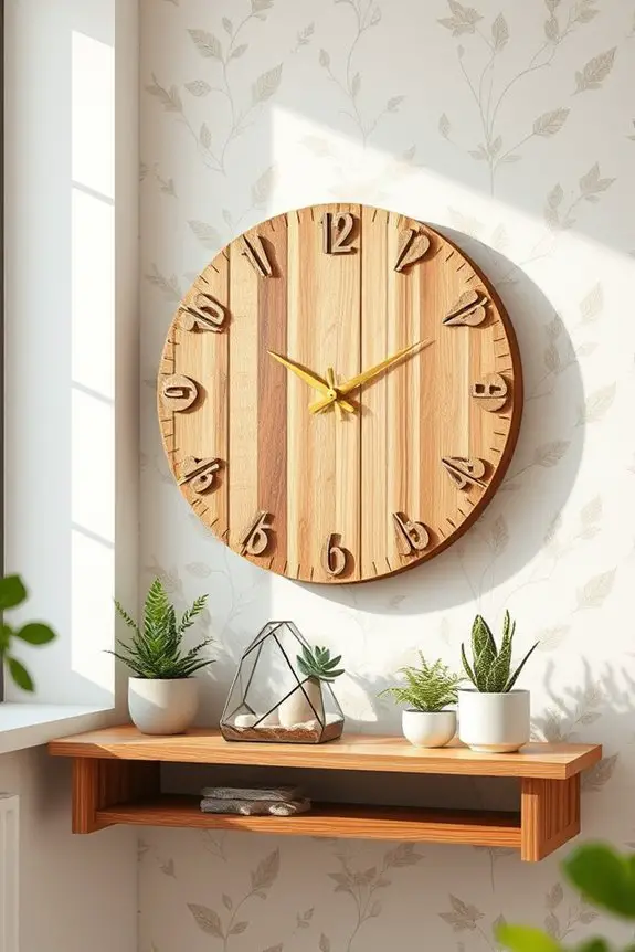 nature inspired decorative clocks
