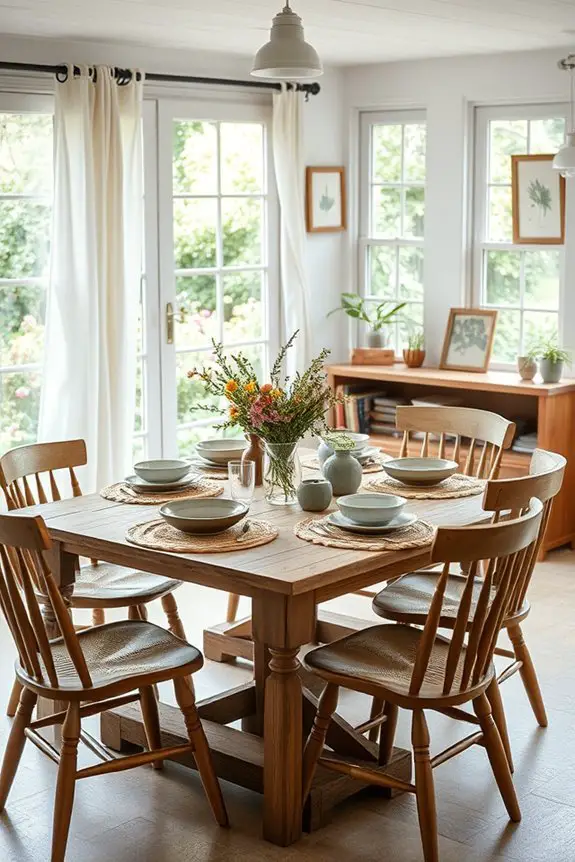 nature inspired dining decor elements