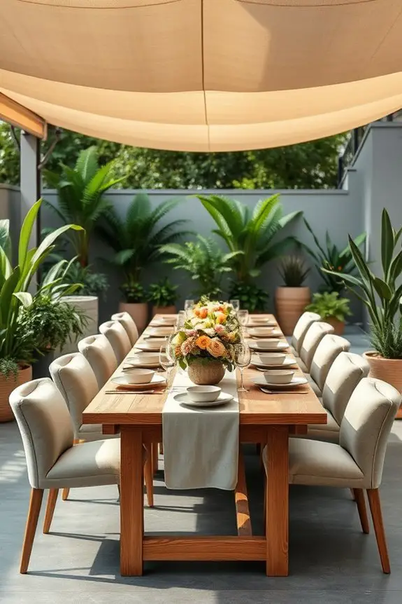 nature inspired dining decor