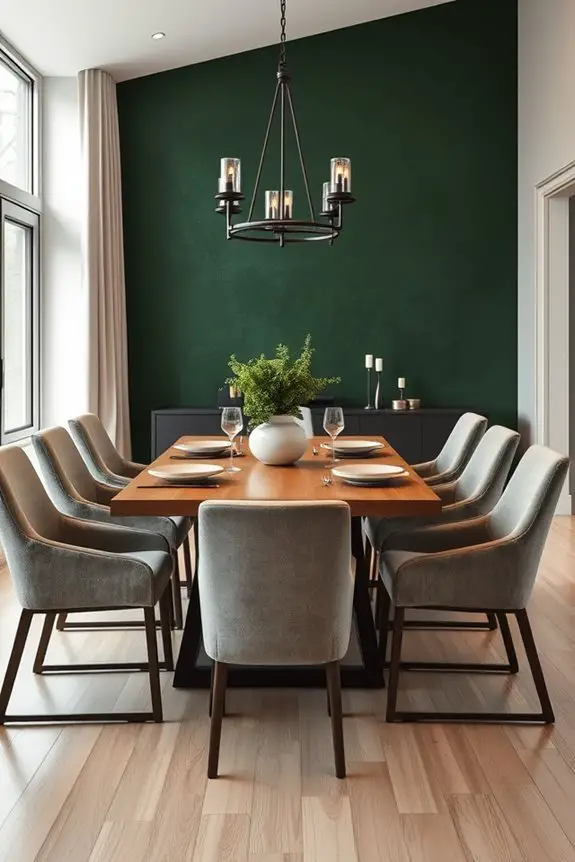 nature inspired dining room elegance