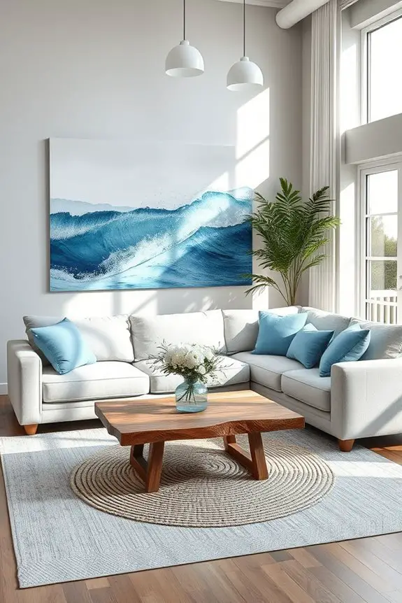 nature inspired grey and blue