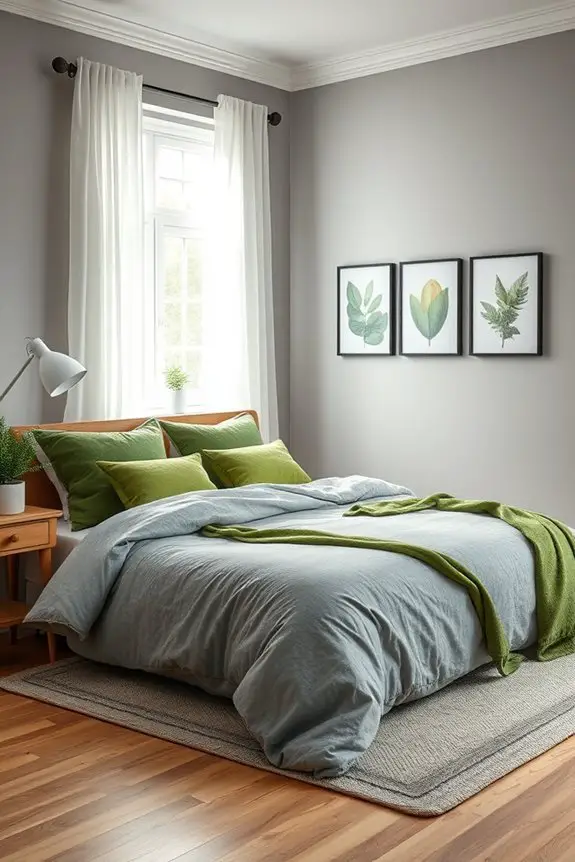 nature inspired grey and green