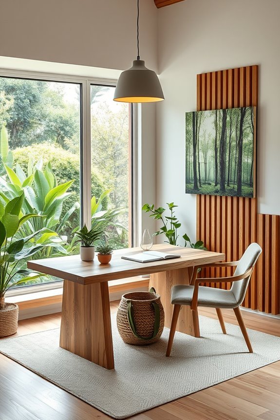 nature inspired home office design