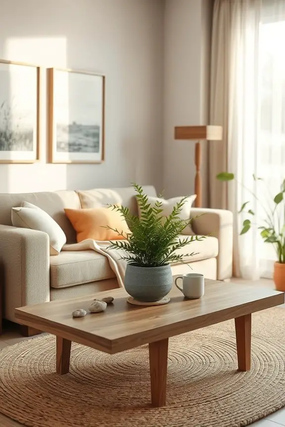 nature inspired living room decor