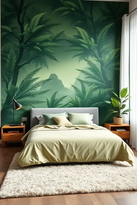 nature inspired moss green decor