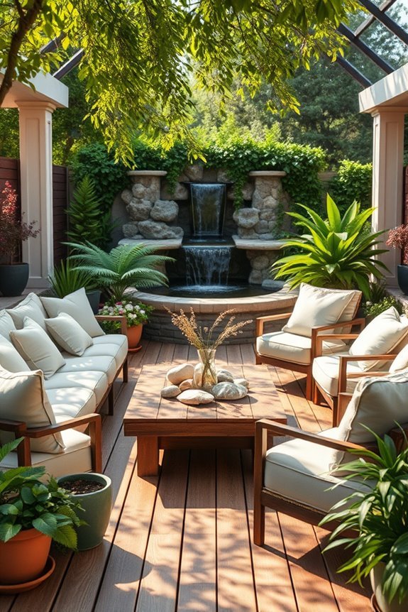 nature inspired patio retreat
