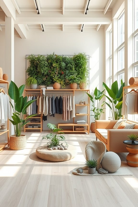 nature inspired shop ambiance