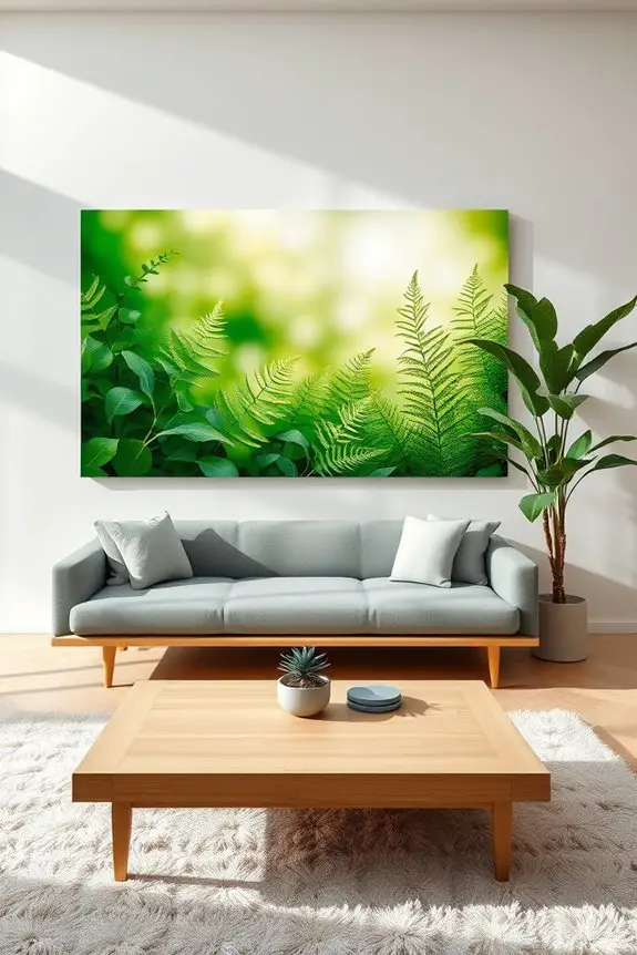 nature inspired vibrant canvas art