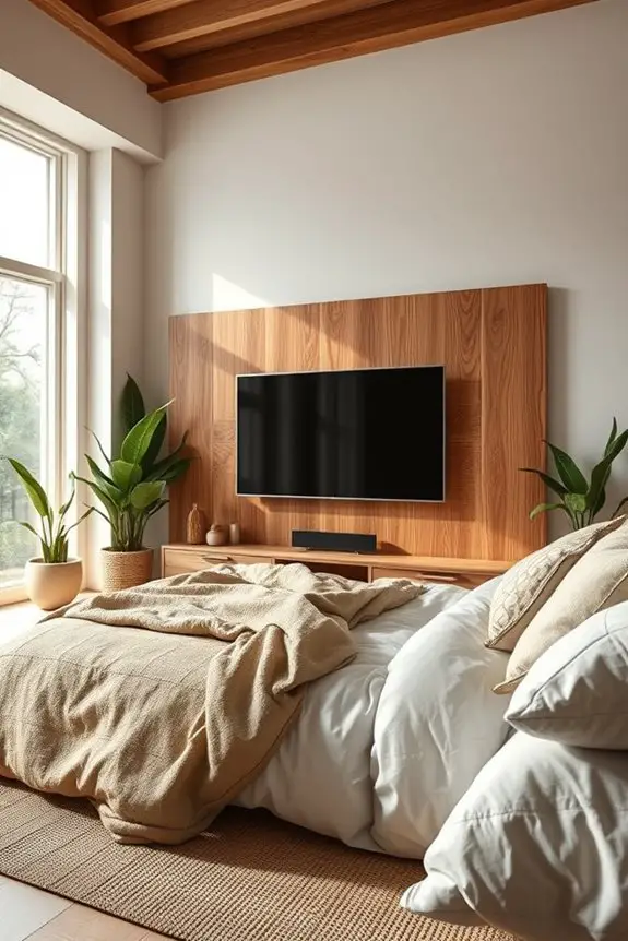 nature inspired wood paneling serenity