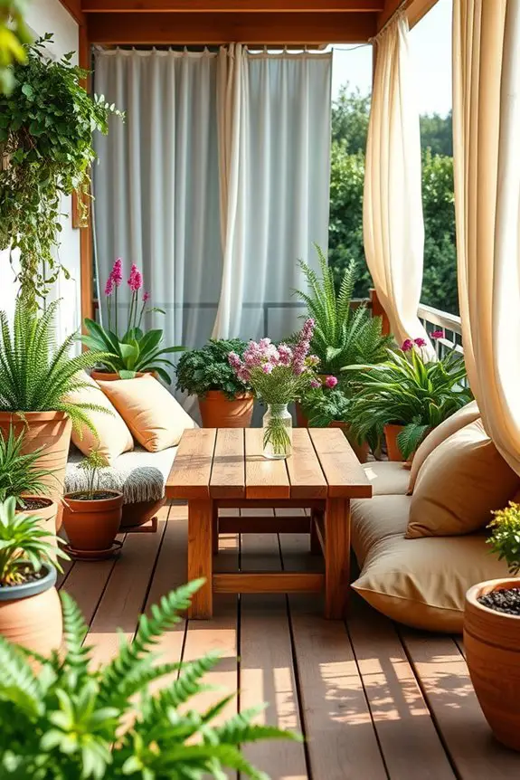 nature themed balcony decor ideas
