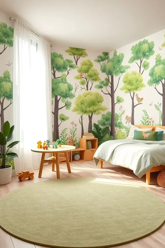 nature themed children s wallpaper