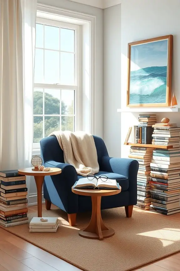 nautical coastal reading retreat