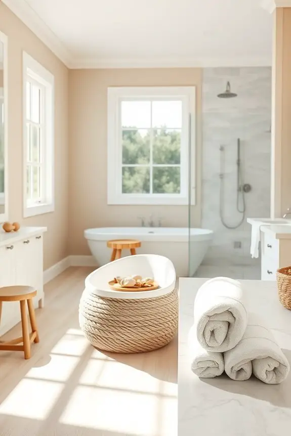 nautical rope bathroom d cor