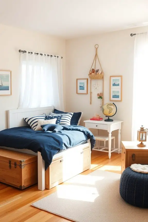 nautical seaside bedroom decor