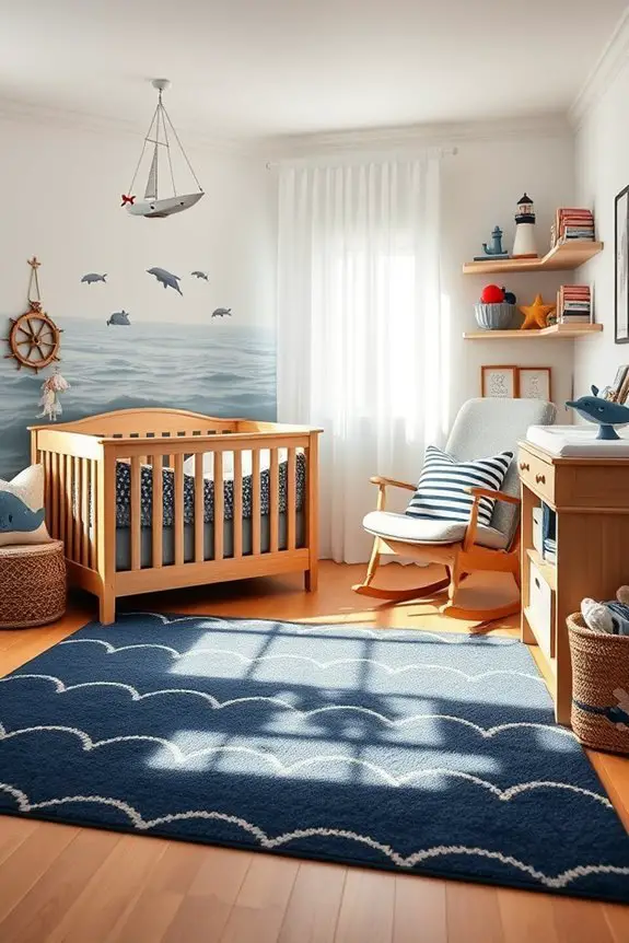 nautical themed baby bedroom