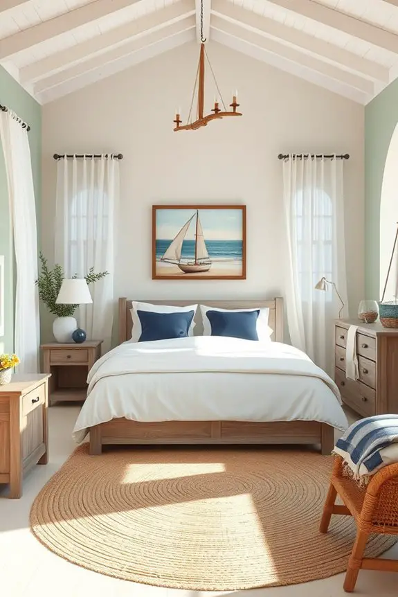 nautical themed bedroom accents