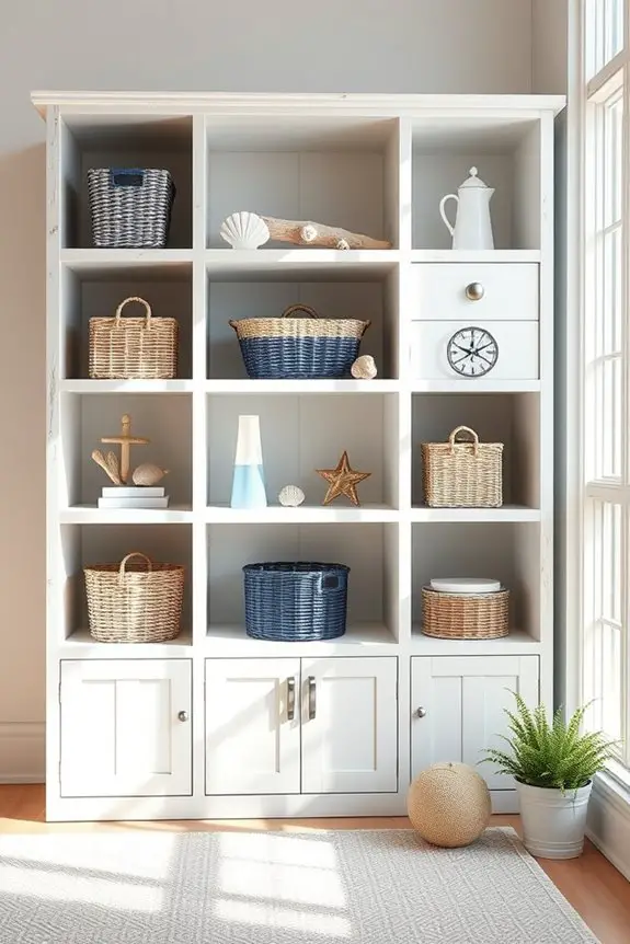 nautical themed cube storage solutions