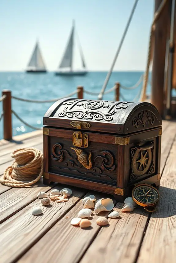 nautical treasure chest decor