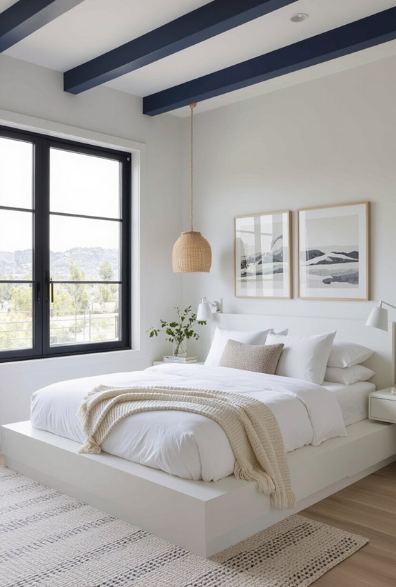 navy trimmed coastal architectural definition