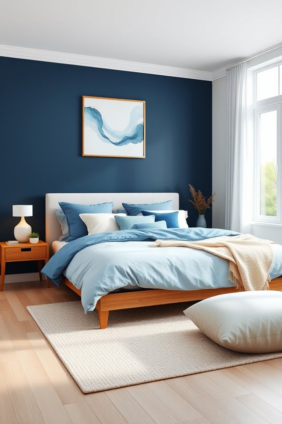 navy wall sophistication and contrast