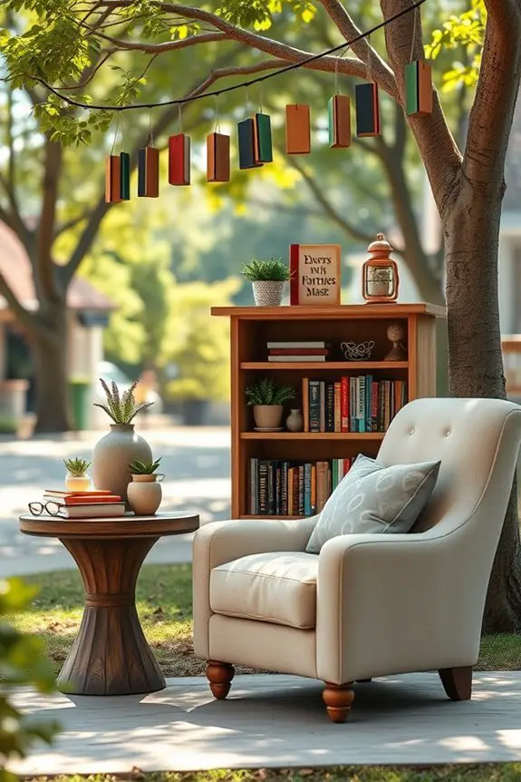 neighborhood book exchange corner
