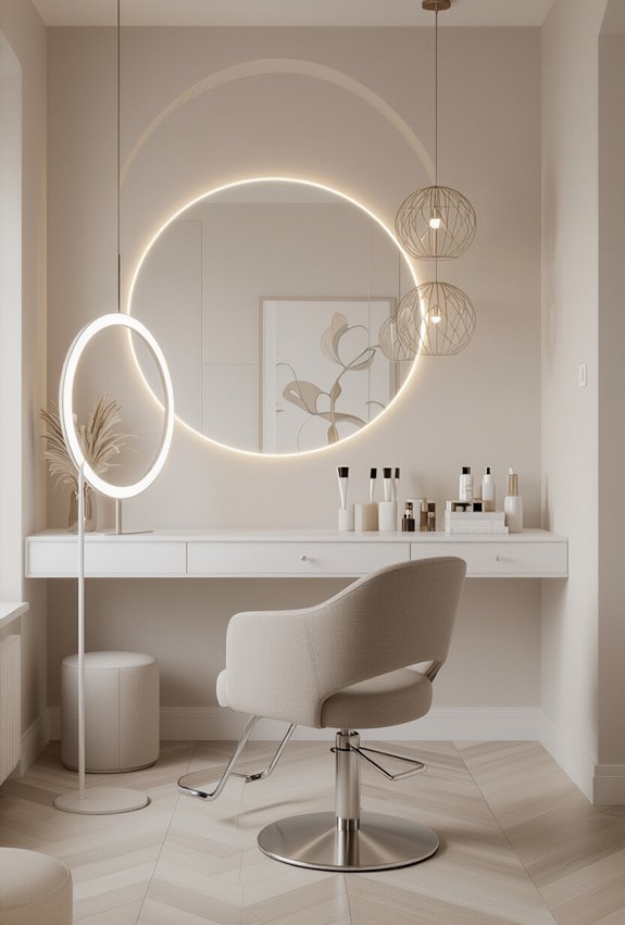 neon lit minimalist photo friendly vignette