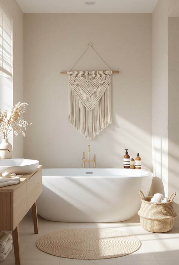 neutral boho macram warmth