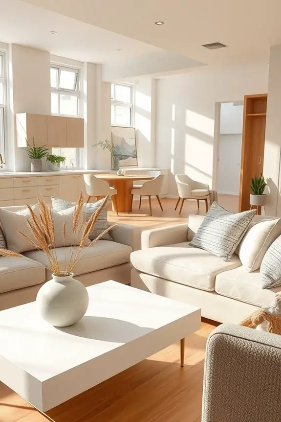 neutral color scheme accents