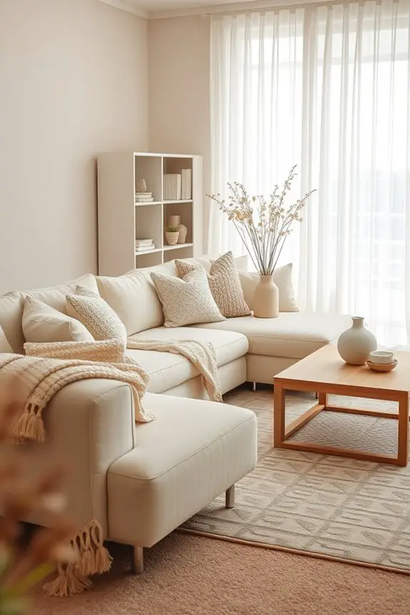 neutral colors create tranquility