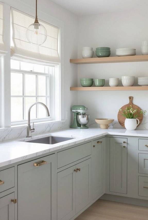 neutral layered window treatments