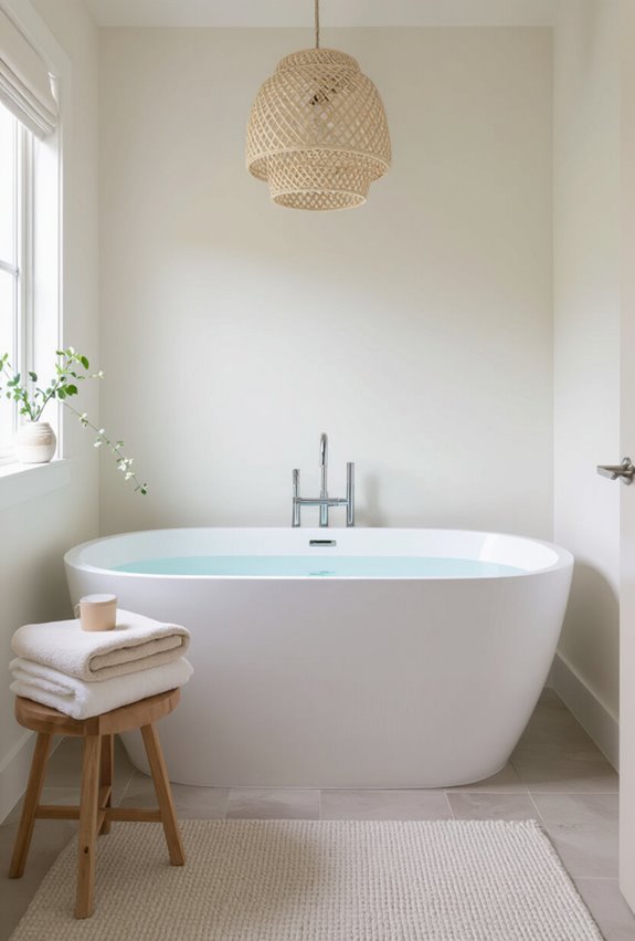 neutral spa inspired soft textiles