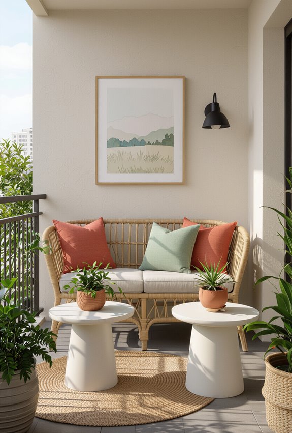 neutrals with jewel tone accents