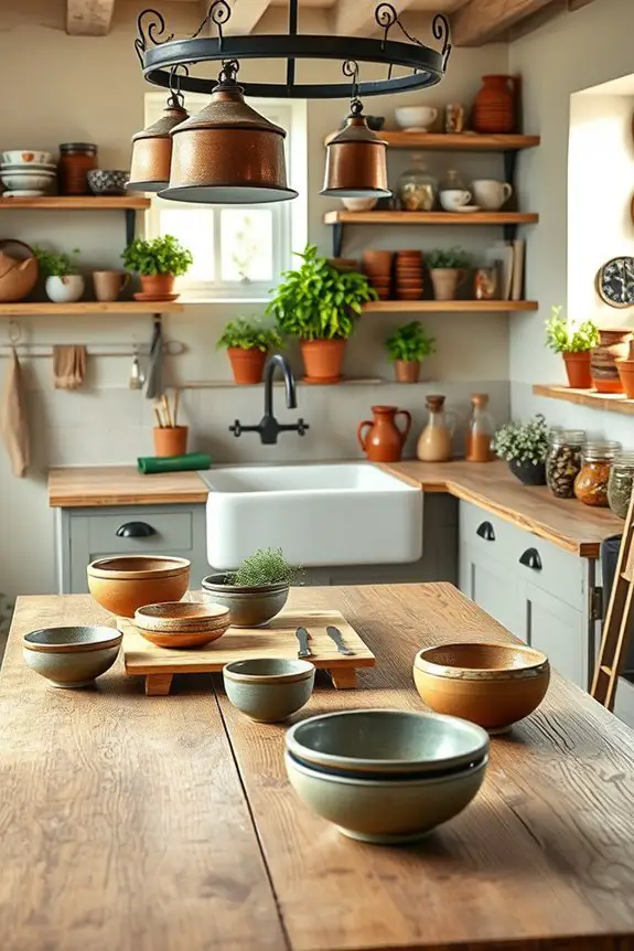 nostalgic antique kitchen accents