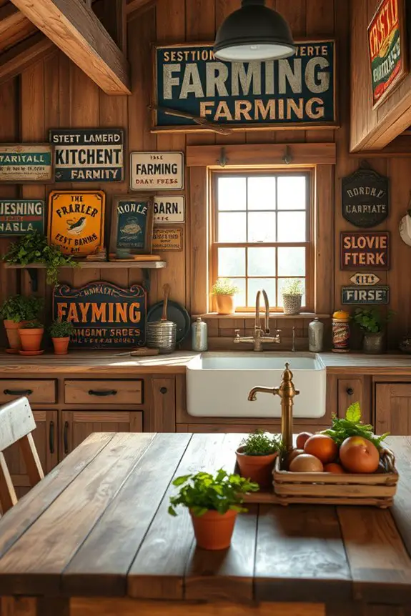nostalgic barn kitchen decor