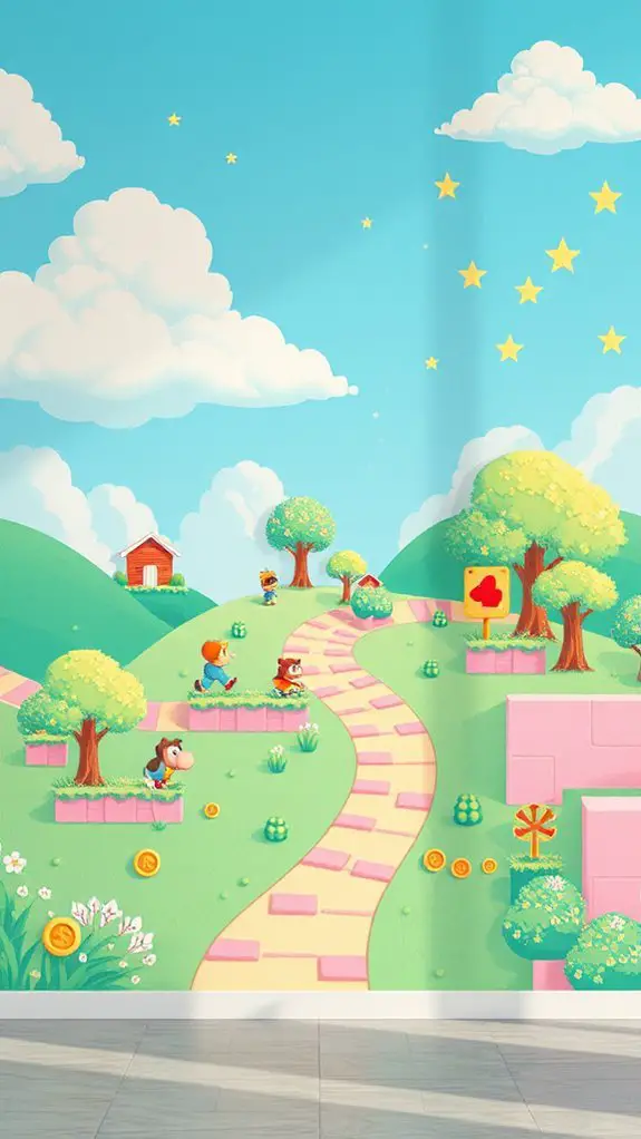 nostalgic pixelated wall art