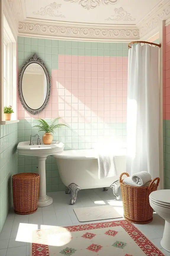 nostalgic retro bathroom d cor