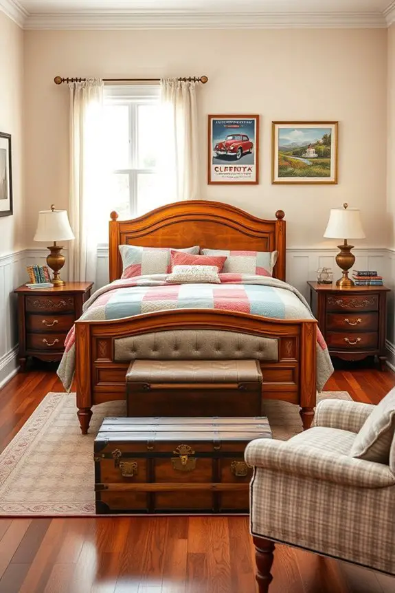 nostalgic retro bedroom decor
