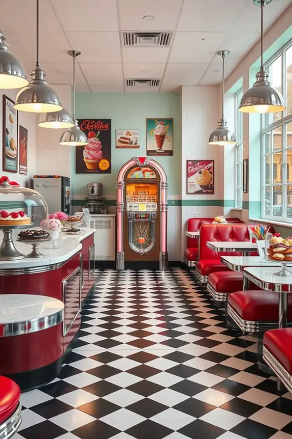 nostalgic retro dessert atmosphere