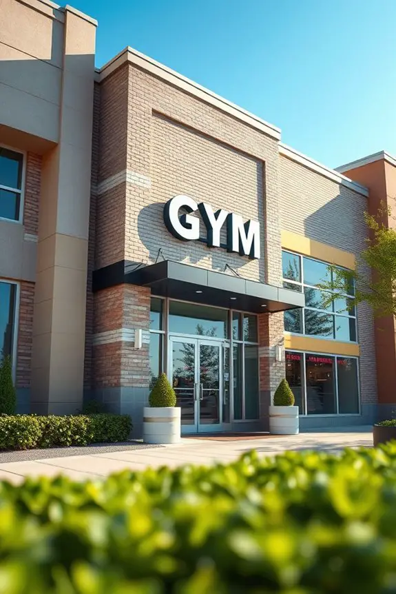 nostalgic retro gym design